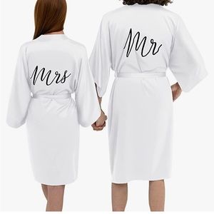 Newlywed robes. Me and mrs robes wedding robe